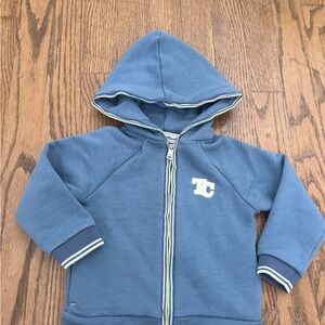Tartine et chocolat toddler boys hooded hoodie sweatshirt full zip 18m